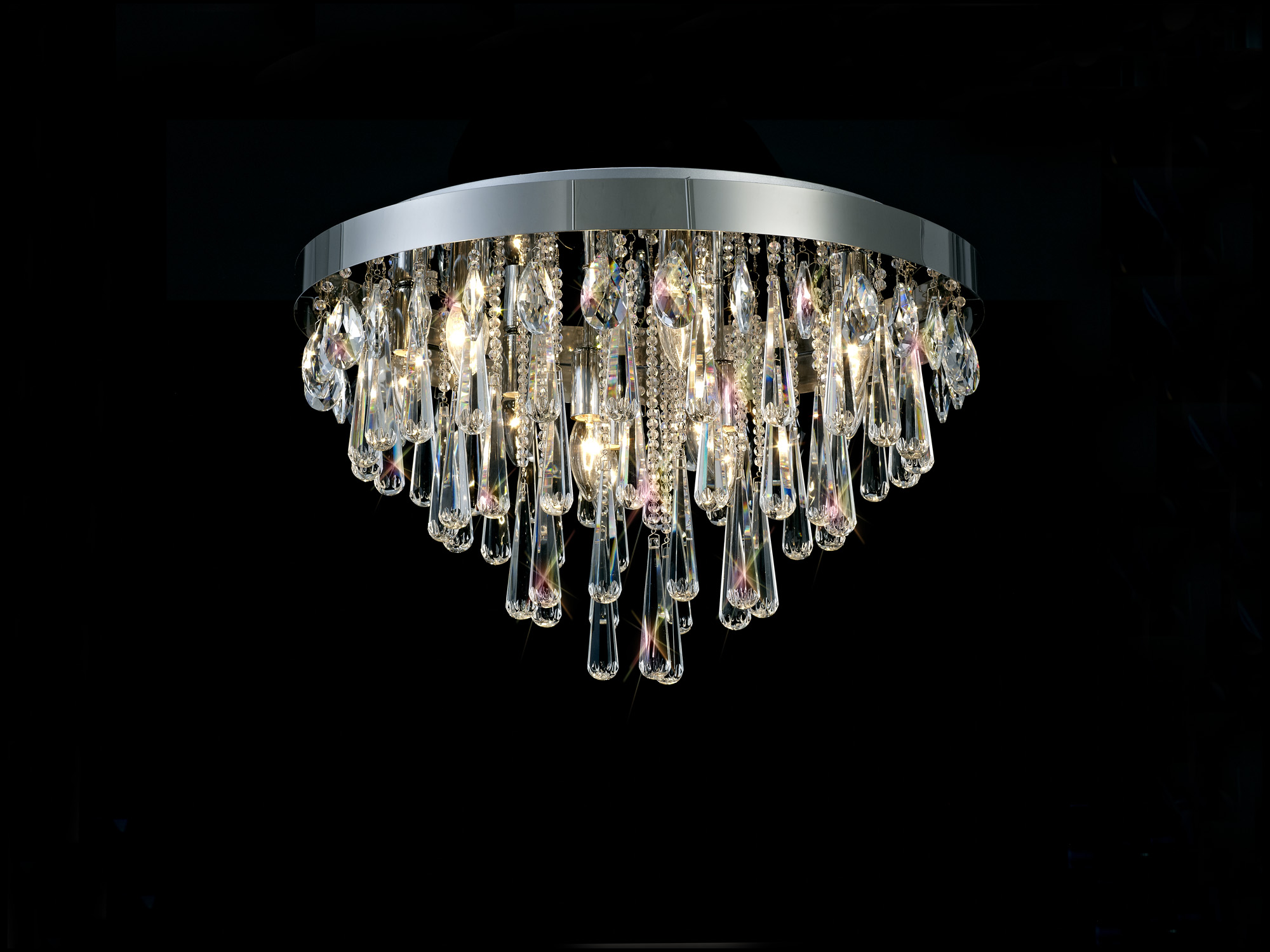 Sophia Crystal Ceiling Lights Diyas Flush Crystal Fittings Sophia Crystal Ceiling Lights Diyas Flush Crystal Fittings